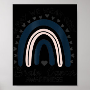 Poster O Arco-Íris em maio Veste a consciência do Cancer