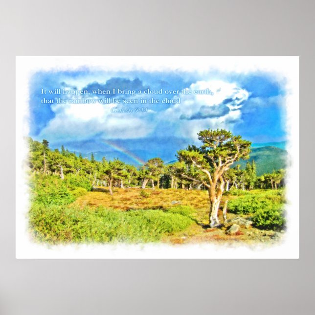 Póster O arco-íris será visto na nuvem (Frente)