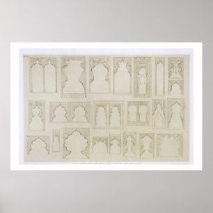 Póster O arco islâmico e de Moorish projeta para os