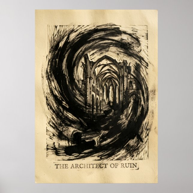 Poster O Arquiteto da Ruína (Frente)