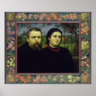 Poster O artista com sua esposa Bonicella, 1887