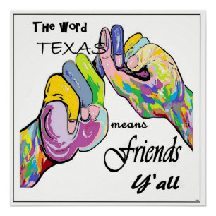 Póster O ASL Texas significa o amigo
