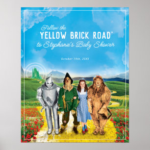 Poster O Assistente De Oz™ Boas-vindas ao Chá de fralda