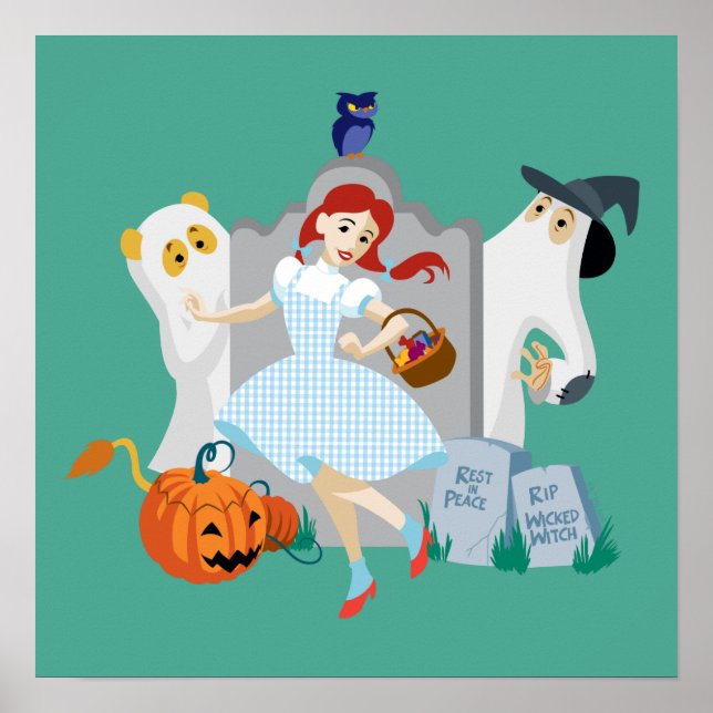Poster O Assistente De Oz™ | Dorothy Halloween Happy Danc (Frente)