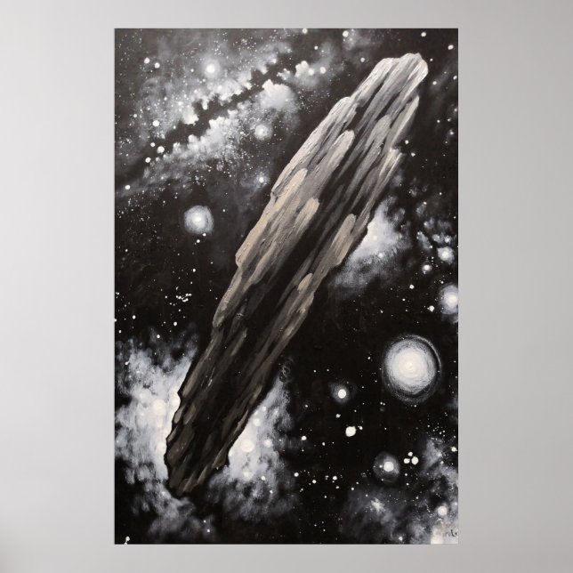 Poster O asteroide Oumuamua (Frente)