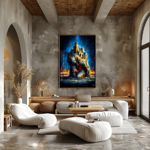 Poster O Atlas da Ruína – Expressionista Monumental