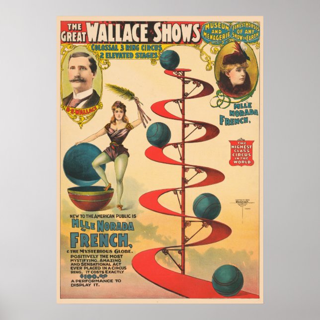 Poster O Ato De M'lle Norada French (Frente)