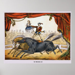 Póster O ato do dois-cavalo