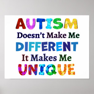 POSTER O AUTISM ME TORNA EXCLUSIVO