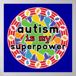 Póster O autismo é meu poder super