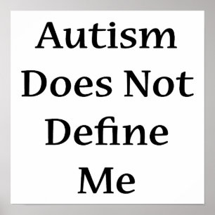 Póster O autismo não me define