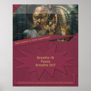 Poster O autocontrolo é o seu SuperPower