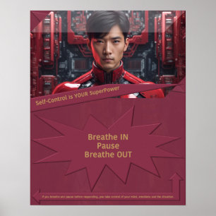 Poster O autocontrolo é o seu SuperPower