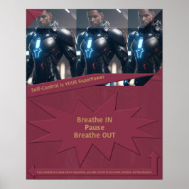 Poster O autocontrolo é o seu SuperPower