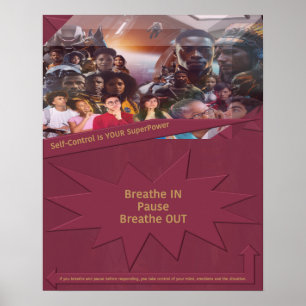 Poster O autocontrolo é o seu SuperPower