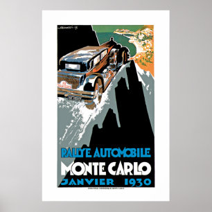 Póster ò Automóvel grande de Monte - Carlo de Prix