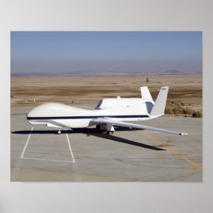 Póster O avião não tripulado Global Hawk