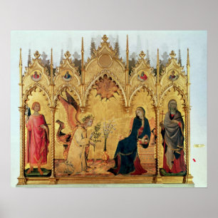 Póster O aviso com St Margaret e St.