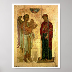 Póster O aviso de Ustiug, c.1130-40 (tempera na bandeja