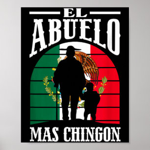 Poster O avô mais chingon engraçado México mexicano avô
