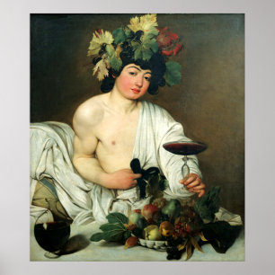 Póster O Baco novo, Caravaggio