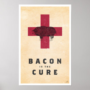 Póster O bacon é a cura