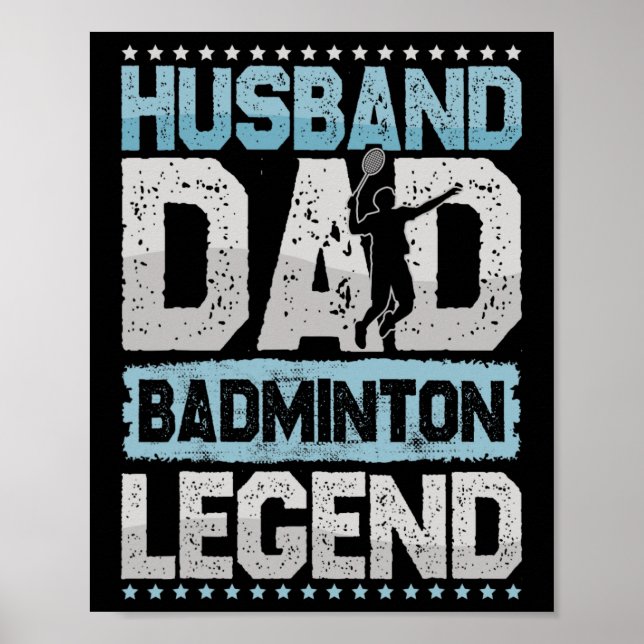 Poster O Badminton lê o Badminto do Tartaruga Retro (Frente)