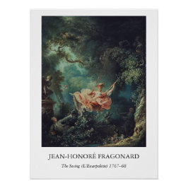 Póster O Balanço de Fragonard – Arte Rococó