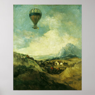 Póster O balão ou, A Ascendência do Montgolfier