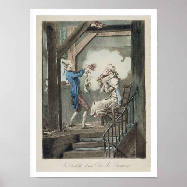 Póster O Banheiro de um Escritor de Advogados, gravado po (Frente)