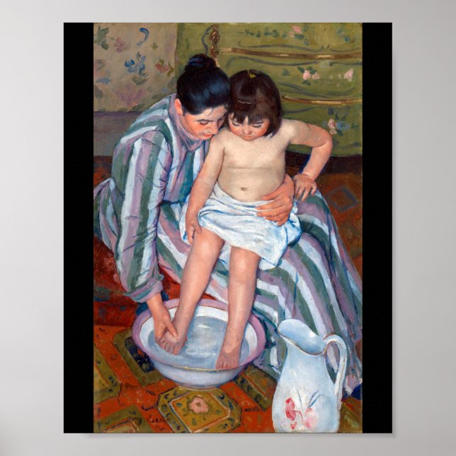 Poster O Banho da Criança, Mary Cassatt (Frente)