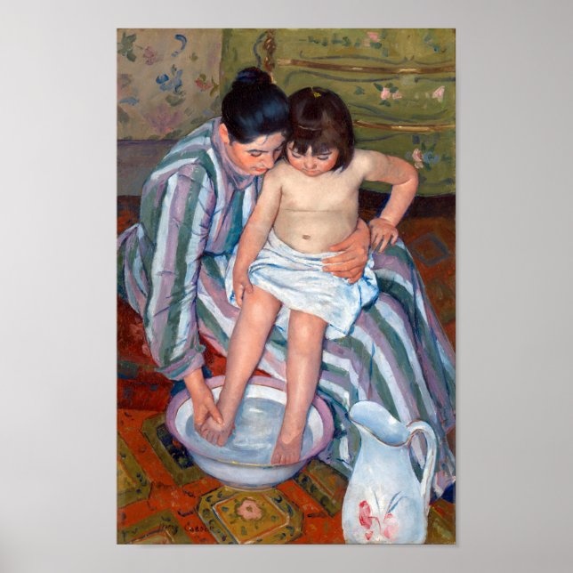 Poster O Banho da Criança, Mary Cassatt (Frente)