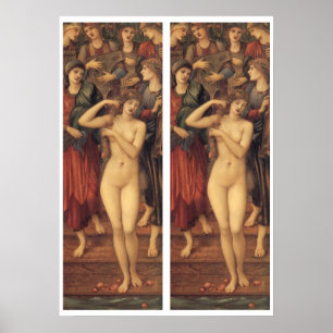 Póster O Banho de Vênus de Sir Edward Coley Burne-Jones