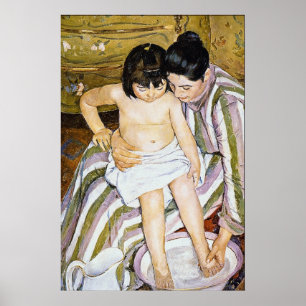 Póster O banho por Pierre Renoir