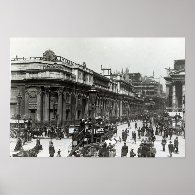 Póster O Bank of England decorou para a Rainha (Frente)