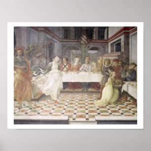 Póster O banquete de Herod (fresco) (veja igualmente