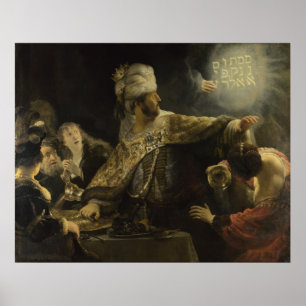 Póster O banquete do Belshazzar