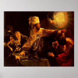 Póster O banquete do Belshazzar