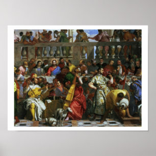 Póster O banquete do casamento em Cana, detalhe de