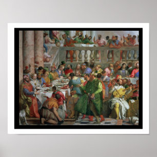Póster O banquete do casamento em Cana, detalhe de
