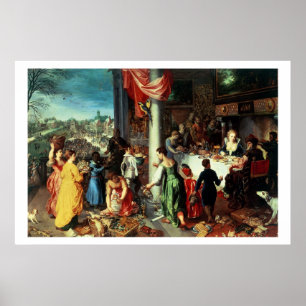 Póster O banquete do inverno, recolhendo no estado bávar