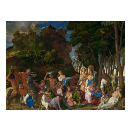 Póster O Banquete dos deuses (de Giovanni Bellini)