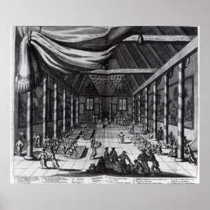 Póster O banquete real, ilustração