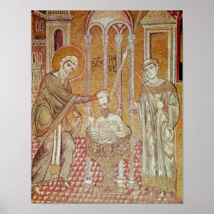 Póster O baptismo de St Paul pelo Ananias
