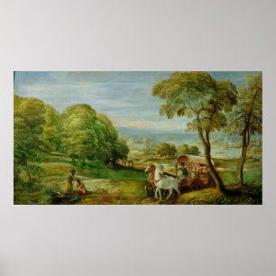 Poster O baptismo do Eunuch etíope