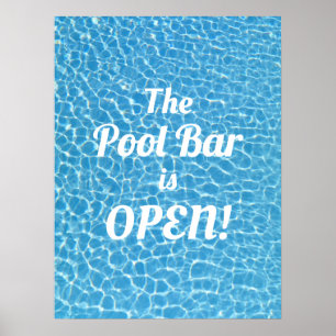 Poster O Bar da Piscina está aberto no lado de fora
