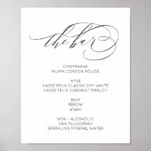 O Bar Sinal moderno e elegante minimalista