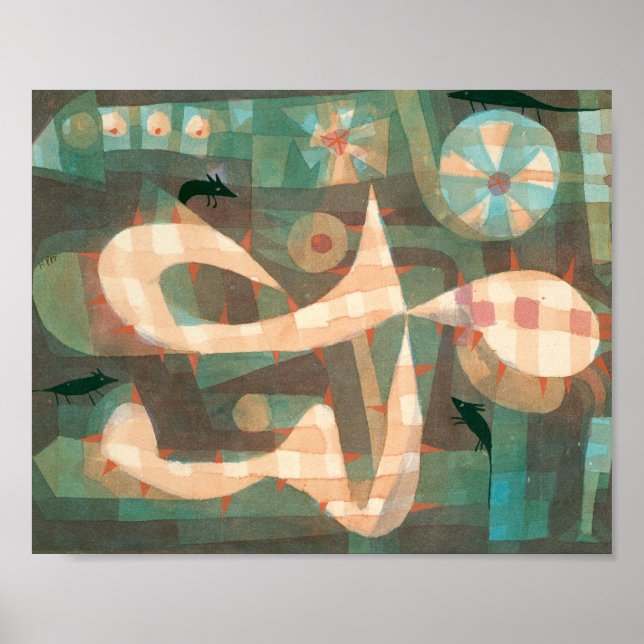 Poster O Barbed Noose com os Ratos: Paul Klee 1923 (Frente)