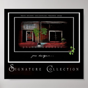 Póster O barbeiro no banco