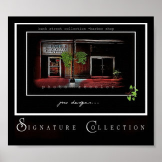 Póster O Barbeiro no Banco